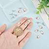 20Pcs 2 Colors Brass Micro Pave Cubic Zirconia Peg Bails Pendants KK-PH0004-05-5