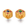 Alloy Enamel European Beads KK-N238-084A-1