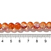 Crackle Glass Beads Strands X1-CCG-C002-8mm-05-4