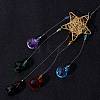 Star Iron Colorful Chandelier Decor Hanging Prism Ornaments HJEW-P012-01G-6