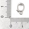 Anti-Tarnish Rhomdium Plated 925 Sterling Silver Pendant Bails STER-NH0001-067A-P-3