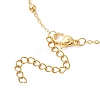 Flower Glass Beads Necklace NJEW-JN04937-5