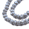 Electroplate Glass Beads Strands X1-EGLA-A034-P8mm-A16-3