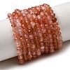 Natural Red Agate Beads Strands G-L653-B01-4mm-2