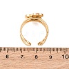 304 Stainless Steel with Enamel Cuff Rings for Women RJEW-Z116-01G-01-3