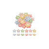 60Pcs 6 Colors Translucent Resin Decoden Cabochons RESI-GA0001-31-7