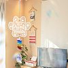 Glass Teardrop Hanging Suncatchers HJEW-WH0201-002-6