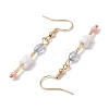 Glass Dangle Earrings EJEW-JE06277-4