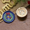 Christmas Series Wax Seal Brass Stamp Head AJEW-M037-01G-29-1