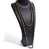 Bohemian Style Wood Round Beaded Long Necklaces FS-WGF1DE6-04-1