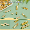 Brass Ribbon Ends KK-PH0003-96-6