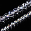 Electroplate Transparent Glass Beads Strands LS-GLAA-T032-T6mm-AB13-4
