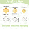 60Pcs 6 Styles Brass Beads KK-PH0010-98-2
