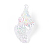 UV Plating Opaque Acrylic Shell Shape Big Pendants SACR-T018-35A-1
