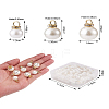 Beadthoven 120Pcs 3 Style Acrylic Pearl Pendants IFIN-BT0001-05-19