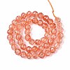 Crackle Transparent Glass Beads Strands LS-GLAA-N063-8mm-06-2