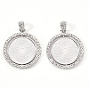 Alloy Pendant Cabochon Settings LS-PALLOY-S107-005P-RS-1