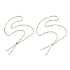 2Pcs Adejustabel Two Tone 304 Stainless Steel Oval Link Chains Necklace Making AJEW-JB01667-1