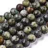 Natural African Turquoise(Jasper) Beads Strands G-N0188-02-2mm-4