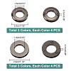   24Pcs 6 Style Zinc Alloy Screw-in Grommet Eyelet Findings FIND-PH0017-46-2