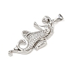 Ocean Brass Micro Pave Cubic Zirconia Pendants LS-KK-K411-04A-P-2