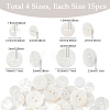 60Pcs 4 Styles Shell Buttons BUTT-SP0001-17-2