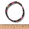 Oval Natural Malaysia Jade Beaded Stretch Bracelets G-P589-02A-04-5