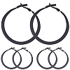 3 Pairs Spray Painted Alloy Hoop Earrings EJEW-SP0001-21A-7