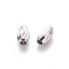 Non-Tarnish 201 Stainless Steel Corrugated Beads LS-X-STAS-S103-16A-P-2
