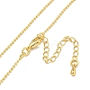 Brass Ball Chain Necklaces for Women NJEW-G084-13G-2