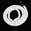 Opaque Solid Color Glass Beads Strands GLAA-N065-4x4mm-C01-2