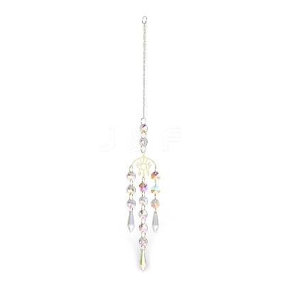 Brass Big Pendant Decorations HJEW-M005-04F-G-1