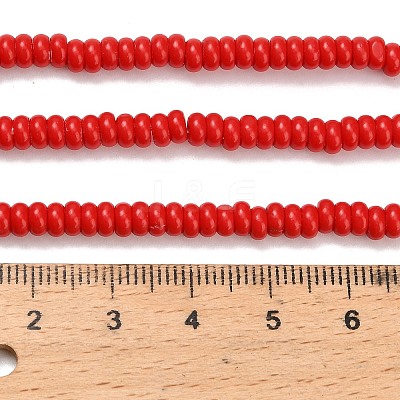 Synthetic Turquoise Beads Strands G-L635-A10-4x2mm-02-1