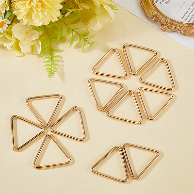 12Pcs Triangle Iron Linking Rings IFIN-CP0002-96LG-1