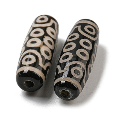 Tibetan Style dZi Beads Strands G-P526-B10-1