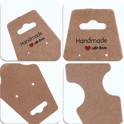 200Pcs Cardboard Fold Over Paper Display Hanging Cards CDIS-SP0001-01-1