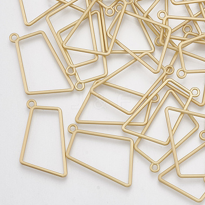 Smooth Surface Alloy Open Back Bezel Pendants PALLOY-S117-130-1