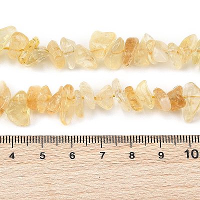 Heated Natural Citrine Beads Strands G-P622-A05-02-1