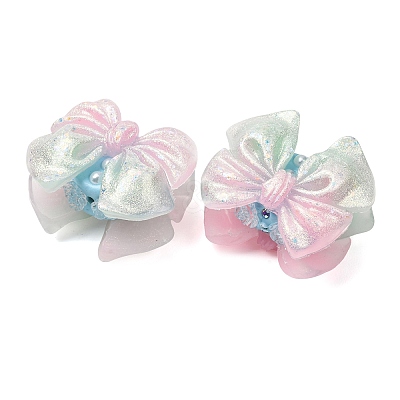 Luminous Opaque Resin & Rhinestone & Polymer Clay Beads RE-CBA1913-02J-1