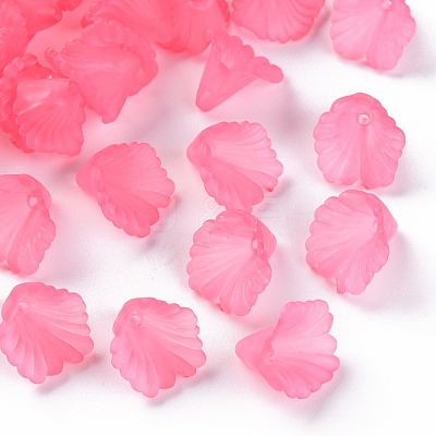 Frosted Acrylic Bead Caps MACR-S371-10A-704-1