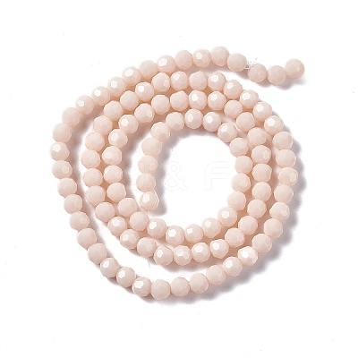 Faceted(32 Facets) Glass Beads Strands EGLA-J042-35B-03-1