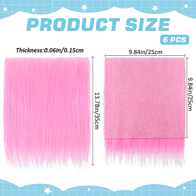 Faux Fur Squares Fabric BJEW-WH0515-11D-1