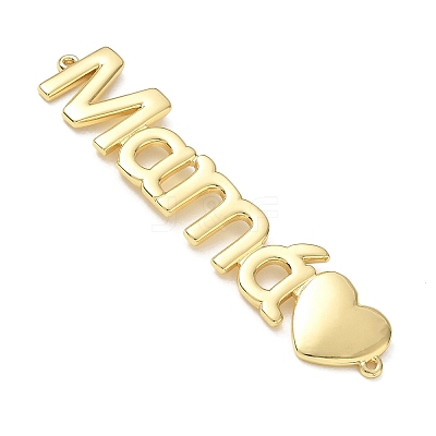 Brass Connector Charms KK-CBAE532-01D-G-1