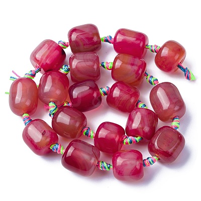Natural Agate Beads Strands G-P605-G01-01-1