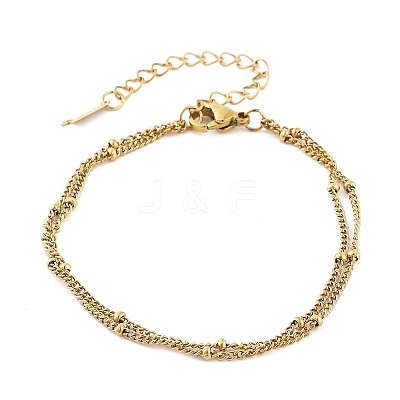304 Stainless Steel Multi-strand Bracelets BJEW-Q051-02G-A-1