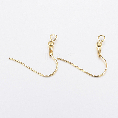 304 Stainless Steel Earring Hooks STAS-E149-02G-1