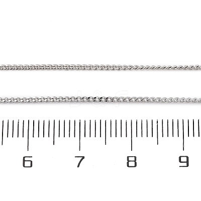 Brass Curb Chains Necklaces for Women NJEW-D302-73P-1