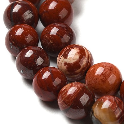 Natural Red Snakeskin Jasper Beads Strands G-H298-A02-02-1