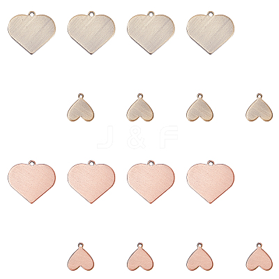 24Pcs 4 Style Brass Charms KK-CA0001-30-1