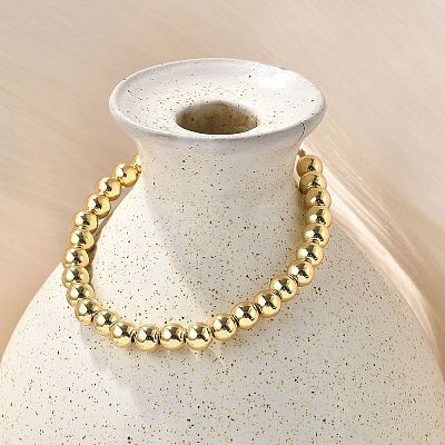 Rack Plating Brass Round Beaded Slider Bracelet for Women X-BJEW-B066-01A-01-1